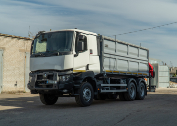 Зерновоз SB SK RENAULT K с КМУ Palfinger PK 17.001 SLD 3