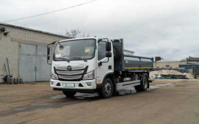 Завод спецтехники VIVA представил компактный самосвал VIVA СВ S FOTON 1108 с трехсторонней разгрузкой